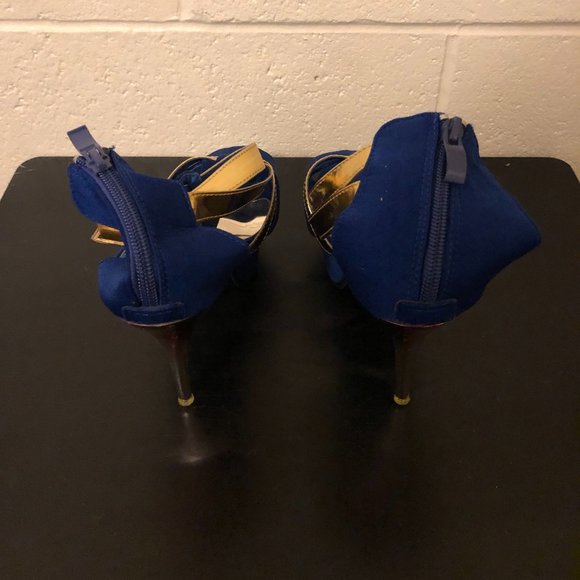Blue Wan Xiang Ren High Heels - Picture 3 of 6